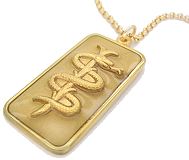 9CT GOLD MEDICAL TAGS