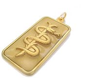 9CT GOLD MEDICAL TAGS