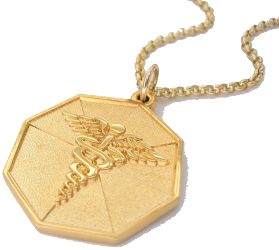 9CT GOLD MEDICAL TAG