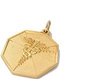 9CT GOLD MEDICAL TAGS