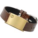MEDICAL I.D. BRACELETS - FAUX LEATHER