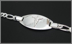 STERLING SILVER MEDICAL BRACELET