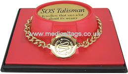 SOS TALISMAN GOLD PLATED BRACELET