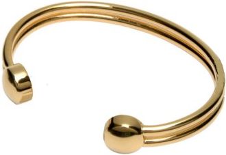 9ct Gold Crystal Torque Bangle from Warren James from Warren