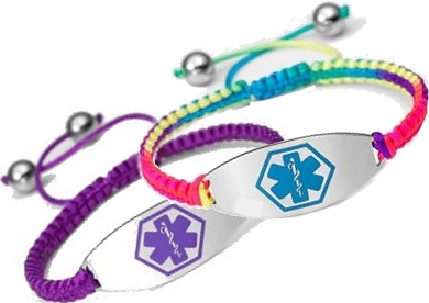 MACRAME MEDICAL ID BRACELETS