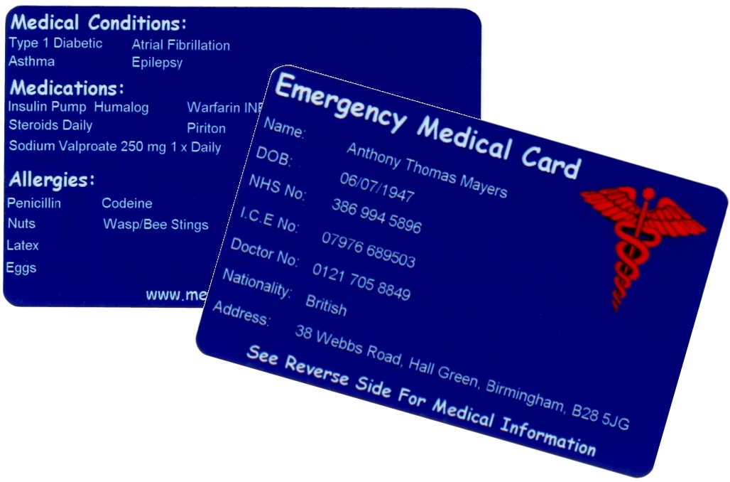 Medical Tags UK Retailer Of Medical Alert Identification Products 