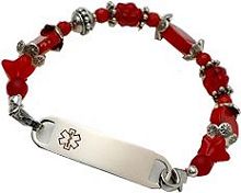 BEADED MEDICAL ID BRACELET