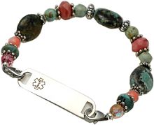 BEADED MEDICAL ID BRACELET