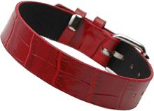 Red Faux Leather Strap