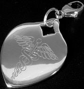 SILVER HEART SHAPED CHARM