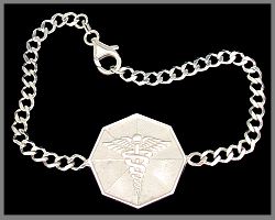 STERLING SILVER MEDICAL BRACELETS