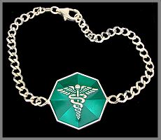 STERLING SILVER MEDICAL BRACELETS