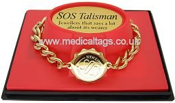 SOS TALISMAN GOLD PLATED BRACELET