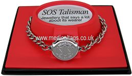 SOS TALISMAN CHROME LADIES BRACELET