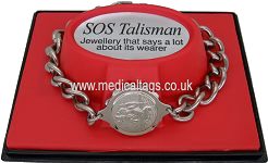 SOS TALISMAN STEEL GENTS BRACELET