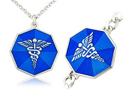 STERLING SILVER MEDICAL TAGS