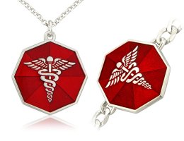 STERLING SILVER MEDICAL TAGS