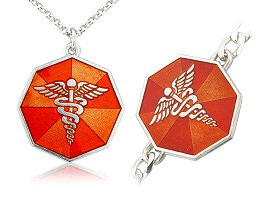 STERLING SILVER MEDICAL TAGS